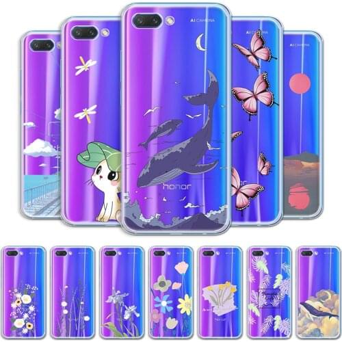 For Honor 10 Transparent Case Cover For Honor 10i Soft Protective Clear Case For Honor 10 Lite Fundas on Huawei Honor 10X Lite