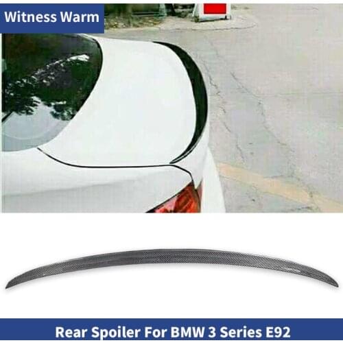 E92 M3 style Carbon Fiber Car Rear Wing Trunk Lip Spoiler For BMW 3 Series E92 Coupe 328i 335i 2006-2010
