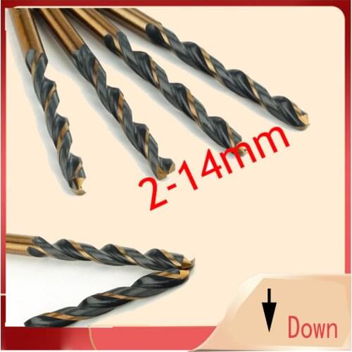 Wholesales 1pc Twist Drill Bit HSS Drill Set 2.0-14.5mm, for Drilling on Cast Iron & Stainless Steel