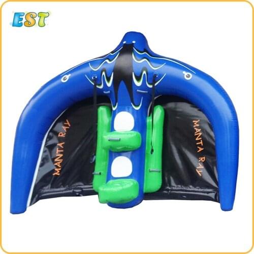 Hight Quality Towable Inflatable Flying Manta Ray With air pump and repair material for Water Game