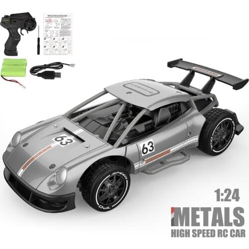 1/24 RC Metal Car 4WD RC Drift Racing Car 2.4G Off Road Radio Remote Control Vehicle Electronic Remo Hobby Toys