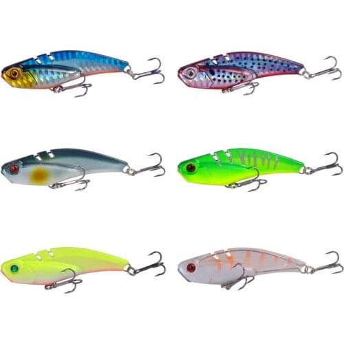 1pcs Plastic VIB Blade Lure 20g 7cm 3D Eyes Pencil Spoon Spinner Balancer Fishing Lure Hard Bait Fishing Tackle with Hook