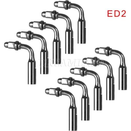 10 PCS Dental Scaling Tips Ultrasonic Scaler ED2 Endo Perio Tip Fit DTE SATELEC NSK