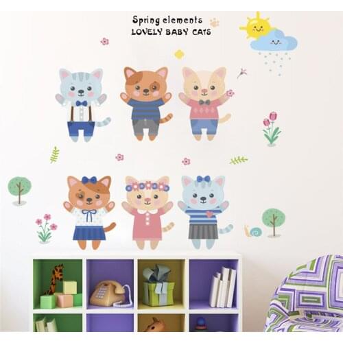 3D lovely baby Cats Fish Piano Toilet Door Stickers Refrigerator Wall Stickers Decals For Home Bathroom Decor Poster Mural