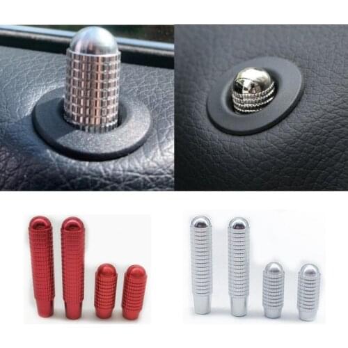 4Pcs Car Interior Lock Pin Door Bolt Knob For Mercedes Benz GLK E Class W212 E200 E250 E300 E350 E400 E Class Decorative Sticker