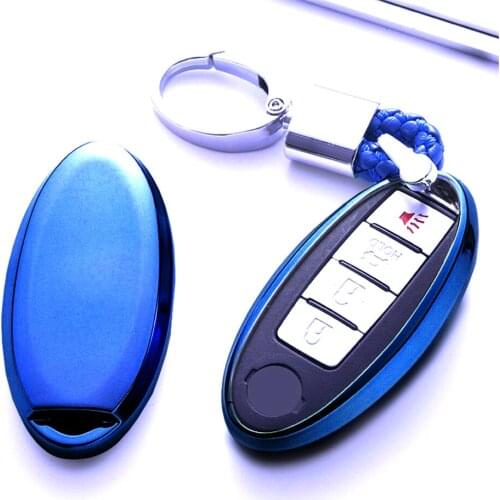 TPU Car Key Cover Keychain Holder For Infiniti EX FX G25 G37 FX35 EX25 EX35 FX37 EX37 Q60 QX50 QX70 For Nissan Qashqai Murano