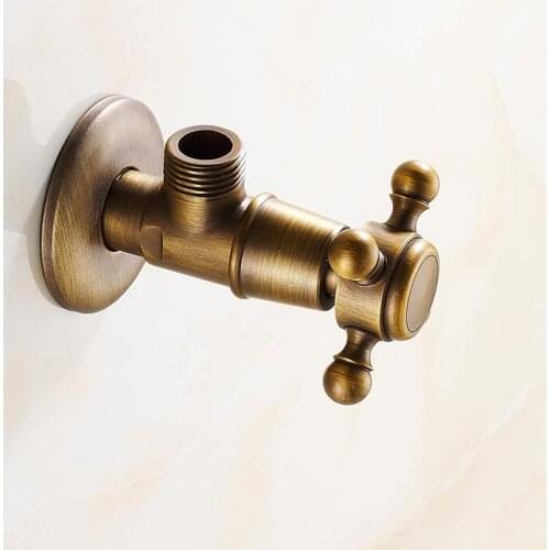 European brass triangle valves, Valve core with full copper thickening, Copper stop / inlet valve