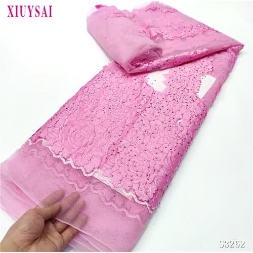 Guipure Cord Lace High Quality Nigerian African Cord Lace Fabric Laser Cutting Lace For Party Material S1122