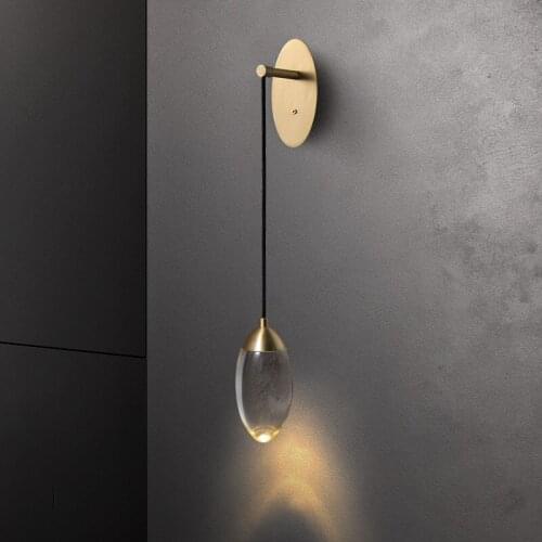 Crystal fishing sitting room background wall of the head of a bed bedroom stylist example room wall lamp corridor