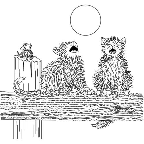 Cat stamp Clear Stamp for Scrapbooking Transparent Silicone Rubber DIY Photo Album Decor A89