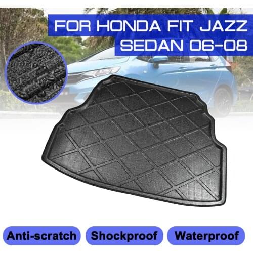 Carpet Car Floor Mat Rear Trunk Anti-mud Cover For Honda FIT JAZZ Sedan 2006 2007 2008