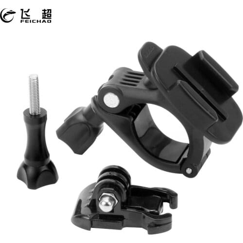 For GoPro Bicycle Handlebar Mount Bike Motorcycle Bracket Holder 360 Rotating for Go Pro Hero 9 8 7 5 Action Camera Stand Clip
