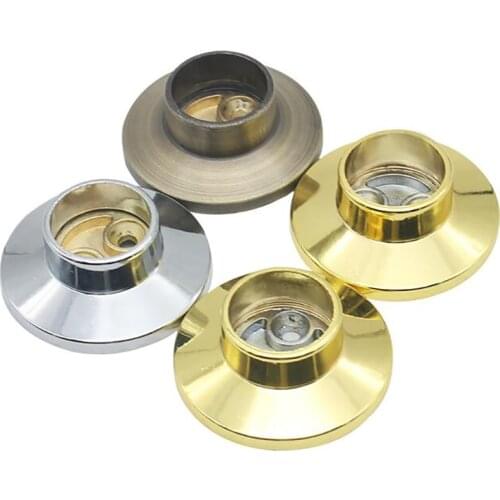 2Pcs/lots 25mm Zinc Alloy Round Tube Base Brackets Household Clothes Hanging Rod Holder Stand, Clothing Bar Pipe Socket Brackets