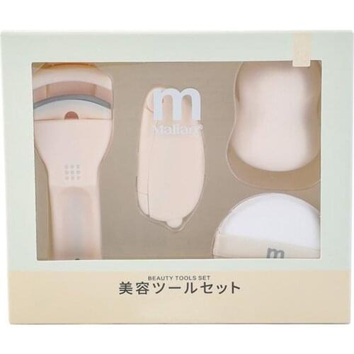 Makeup Tools Set Air Cushion Puff Eyelash Curler Gourd Puff Kit, Eyebrow Trimmer