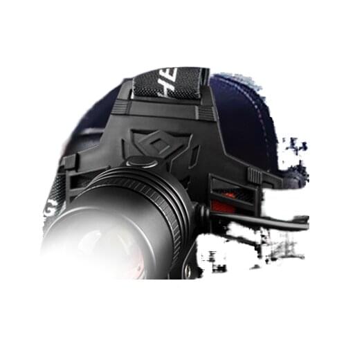 The head-mounted headlight glare P100 home charging bright zoom night fishing light fishing long life