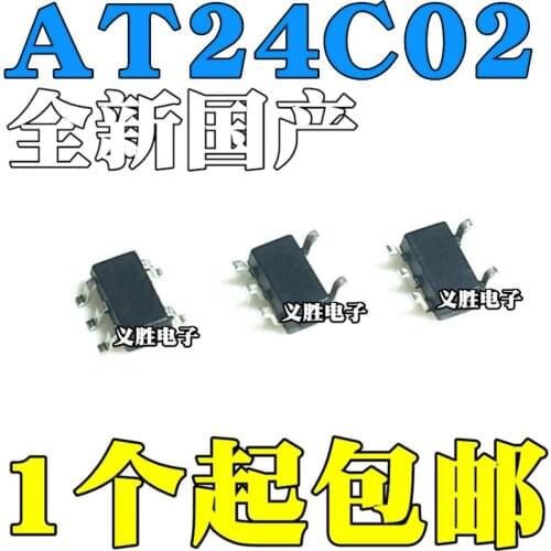 NEW AT24C02 24C02B SOT23-5 24C02S AT24C02S AT24C02B SMD memory IC, SMD memory IC chip
