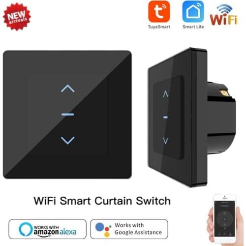 Tuya Smart Life WiFi Curtain Blind Switch For Roller Shutter Electric Motor Google Home Alexa Echo Voice Control DIY Smart Home