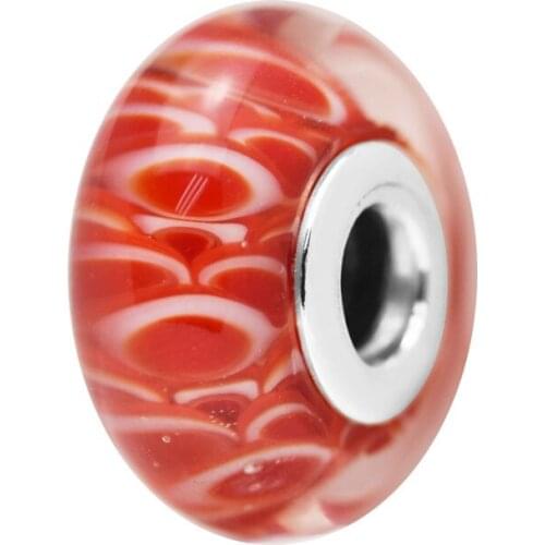 Fits Pandora Bracelet Charms 925 Sterling Silver Koinobori Glass Beads Women DIY Jewelry Making Kralen Berloque Wholesale