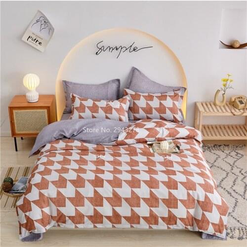 Children and Adults Bedroom Decoration Fruit Love Flower Printed Pattern Bedding Quilt Cover Pillowcase Bed Linen 3/4 Pieces