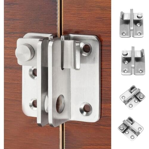 Practical Thickened Padlock Door Hasp Latch Stainless Steel Safety Security Guard Bolt Lock For Gate Safety Tools Wholesale