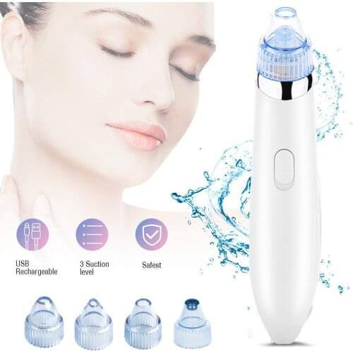 USB charge Blackhead Black Dot Remover Face Pore Vacuum Skin Care Acne Pore Cleaner Pimple Removal Vacuum Suction Tools