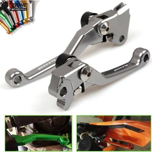 For KAWASAKI KLX450R 2008 2009 Pit bike Levers CNC Dirt bike cultch lever motorcycle Brake Clutch Handle PITBIKE BRAKE