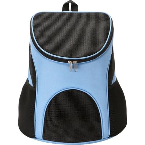 Convenient Pet Carrier Backpack For Small Cat and Dogs 3-Sides Mesh Ventilated Design Breathable Bag For Travel Outdoor -B5