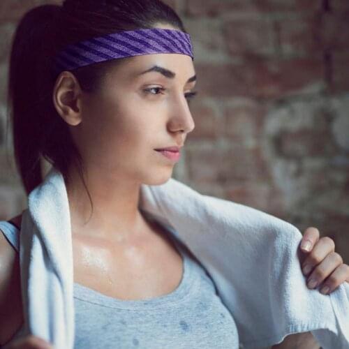 Wide Application Useful Athletic Sports Headband Sweatband Comfortable Yoga Hair Band Breathable for Workout