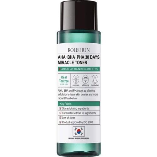 AHA BHA PHA 30 Days Miracle Tea Tree Toner Skin Exfoliating Shrink Pores Moisturizing Whitening For Sensitive Skin