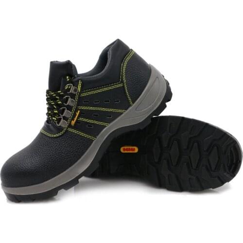 High quality leather safety shoes steel toe protective boots safety