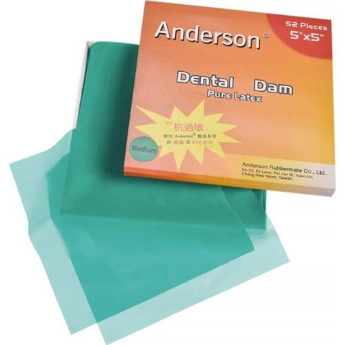 1/Box Dental Pure Latex Rubber Dam Small Size 52pcs / Large Size 36pcs Dam Anti-allergic Dentist Lab Supplies