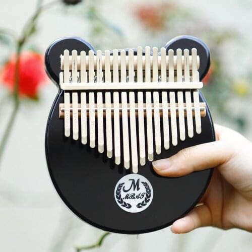 17-Key Acrylic Kalimba MBIRA Thumb Piano w / Tutorial Manual & Tuner