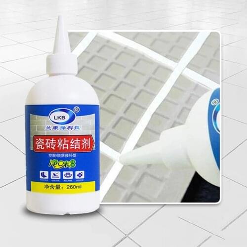 260ml Multi-use Tile Repair Adhesive Glue Easy Bonded Heavy Duty Tile Glue Tile Loose Repair Adhesive Renovations Home