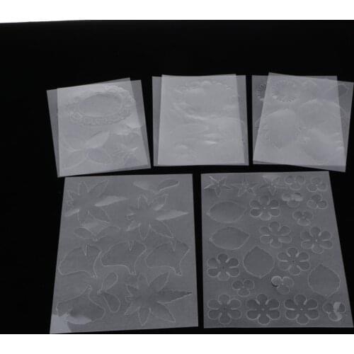 4/5 pieces of shrink film sheets transparent, shrink film, decorative film