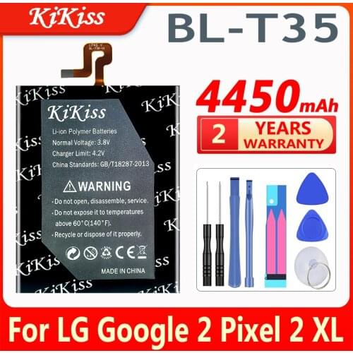 4450mAh BL-T35 battery For LG Google 2 Pixel 2 XL Mobile Phone Long Standby Time Batteries + Gift Tools