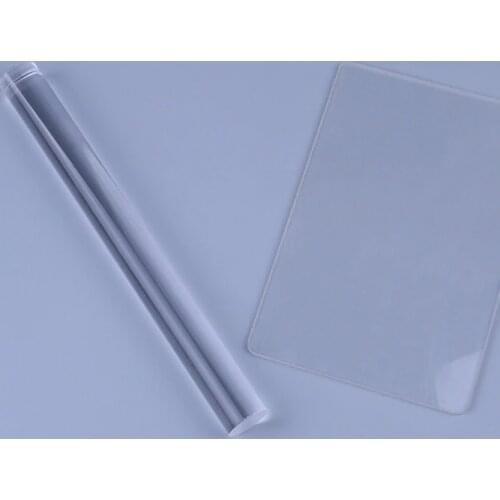 Acrylic Clay Roller with Acrylic Sheet Backboard DIY Carving Tool Acrylic Mud Press Mud Stick Pottery Mud Tool Suit