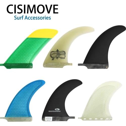 CISIMOVE NEW DESIGN Fiberglass tail fin single center fin for surfboard longboard sup board
