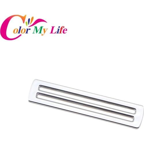 Color My Life Chrome Post Card Parking Solt Sequin Trim Sticker for Ford Ecosport Fiesta 2009 - 2013 2014 2015 2016 Accessories