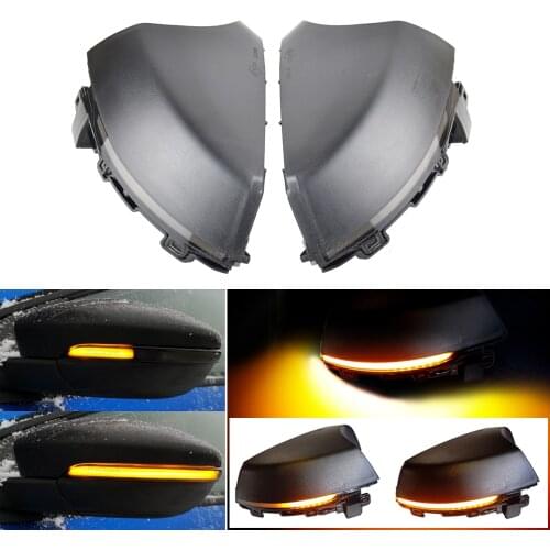 For Volkswagen VW Polo MK5 6R 6C 2009 -2017 Dynamic Turn Signal LED Side Rearview Mirror Indicator Blinker Sequential Light