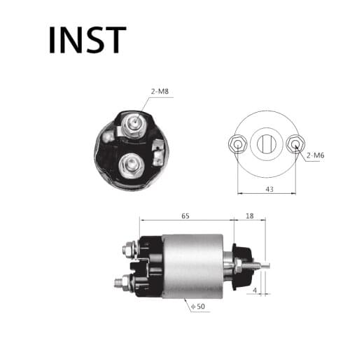 ELECTROMAGNETIC SWTICH SOLENOID FOR 12V 0.8KW 28150-15011 28150-15012 28150-37010 28150-87704 49210-5602 49210-7002 31220-78210