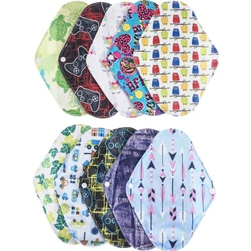 Sanitary Mat Washable Reusable Bamboo Charcoal Soft Sanitary Pads Serviette For Maternity Women Panty Liner Napkin Cloth