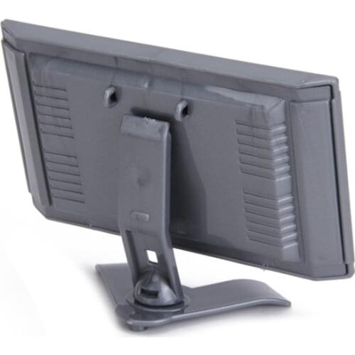 Dollhouse 3 3/8 Inch LCD TV Grey or Black Doll House Living Room Decor Pretend Play Furniture Toys for Doll Accessory