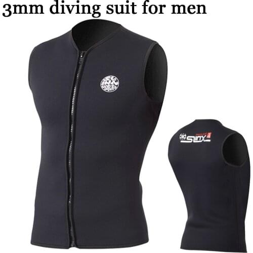 Swimming suit diving wetsuit 3mm neoprene for man gift professional Vest Top Shirt Jacket Swimwear Equipment Diving Spearfishing