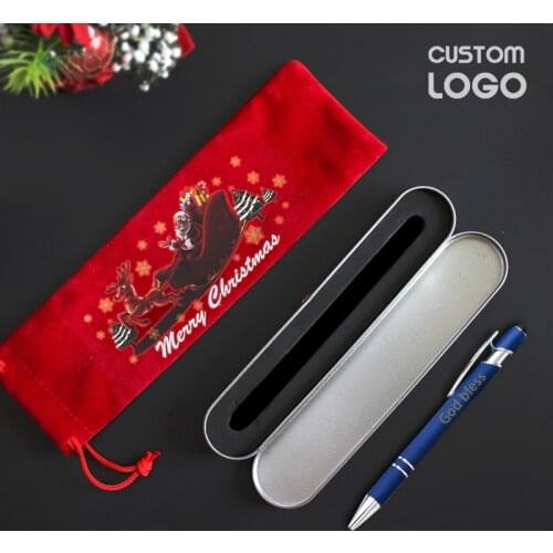 3pcs/set Metal Touch Screen Multifunctional Ballpoint Pens Custom LOGO Christmas Gift Pens With Pen Box Bag Free Engraving Text