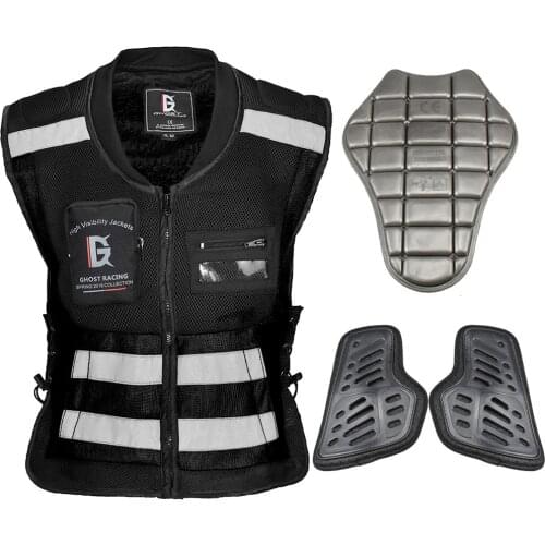 Motorcycle Vest Reflective Vest Motorcycle Jacket Motorbike Riding Biker Vest Moto Green Yellow Black M-2XL