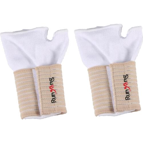 Pack of 2, Sports Fitness Compression Wrist Support Sleeve Braces, Elastic Breathable Wrist Straps