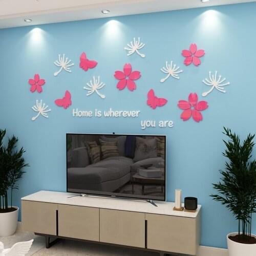 WS225 Living room sofa shadow TV background wall decoration creative stickers self-adhesive bedroom layout 3D wall stickers