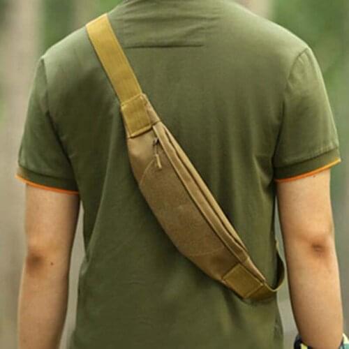 Outdoor Running Bags Nylon Sports Bags Men Waist Bag With Water Bottle Lightweight Outdoor Camping Waist Pack