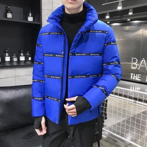 2020 New Winter Mens Warm Mens Jacket Jacket Casual Autumn Stand-up Collar Thick White Duck Parka Mens Winter Down Jacket