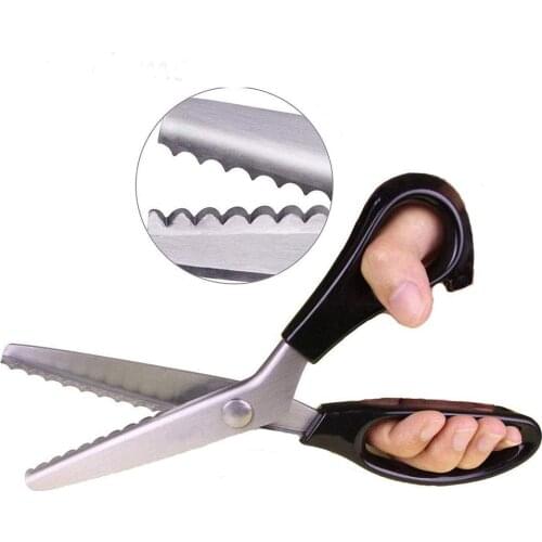 23.5cm Stainless Steel Sewing Scissors Comfort Grip Handle Pinking Shears Fabric Crafts Dressmaking Scissors Tailors Scissors